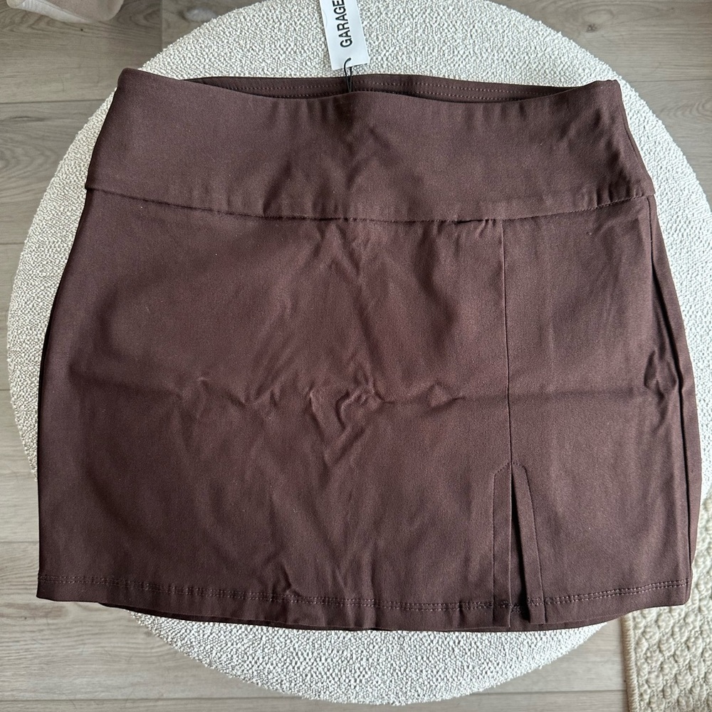 Garage Brown Mini Skirt (Small)
